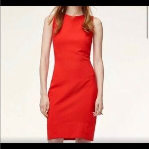 Aritzia Babaton Vibrant Red Midi Dress